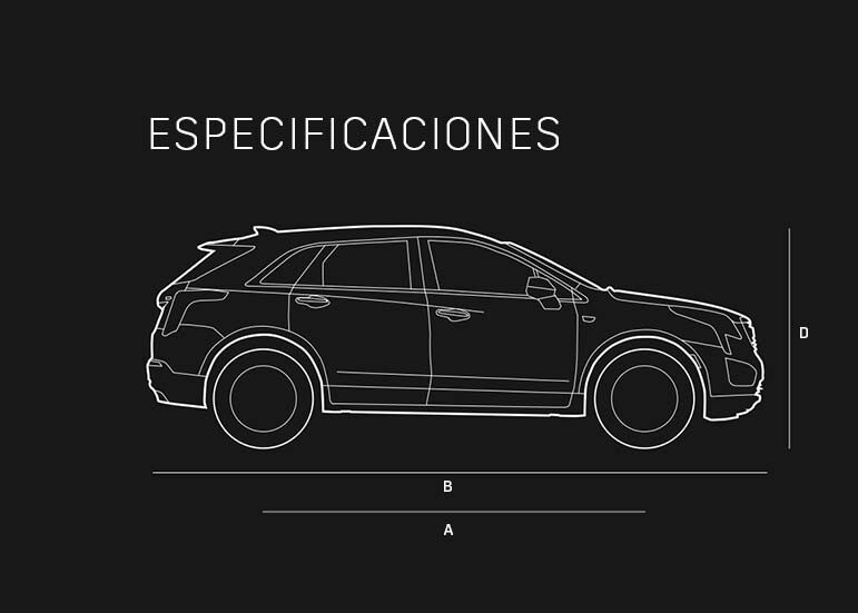 Imagen de especificaciones para Cadillac XT5 2022, camioneta familiar